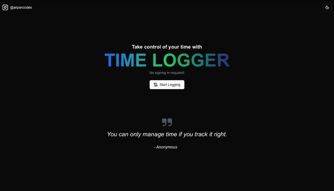 Time Logger: The To-Did App for Productivity and Growth