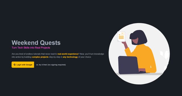 Escape Tutorial Hell with Weekend Quests: Build Portfolio-Worthy Projects